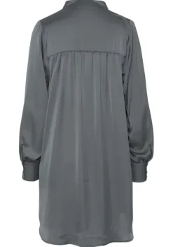 Blusen|LASCANA Longbluse Dunkelgrau