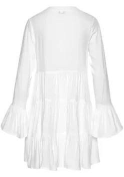 Blusen|LASCANA Longbluse Offwhite