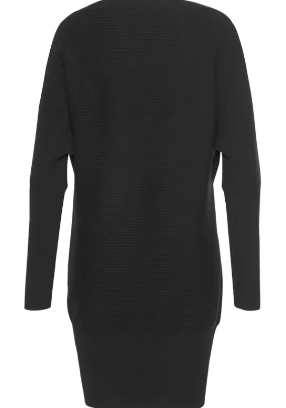 Pullover|LASCANA Longpullover Schwarz