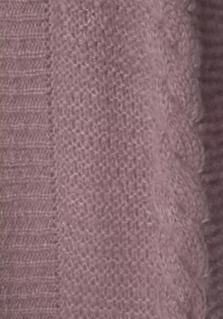 Jacken & Mantel|LASCANA Longstrickjacke Dunkelrose