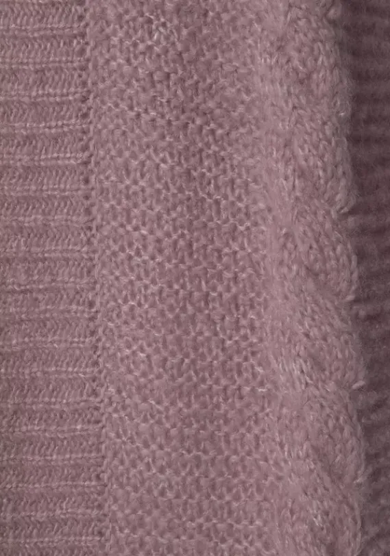 Jacken & Mantel|LASCANA Longstrickjacke Dunkelrose