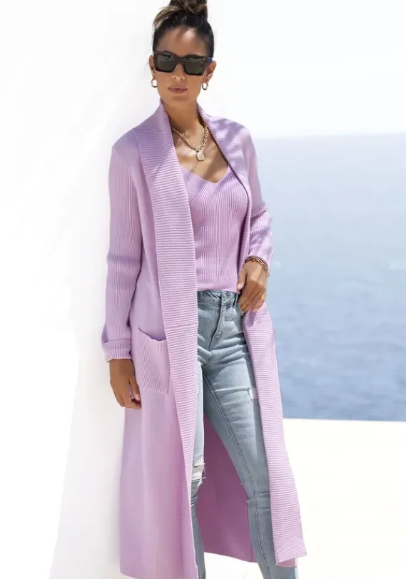 LASCANA Jacken & Mantel<Longstrickjacke