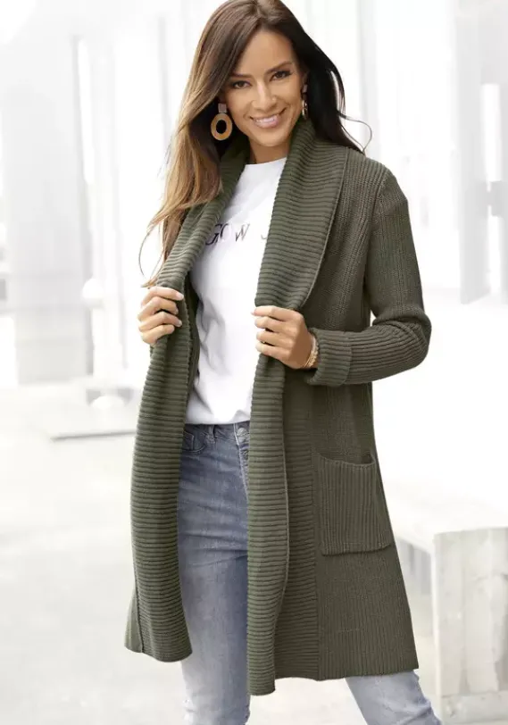 LASCANA Jacken & Mantel<Longstrickjacke