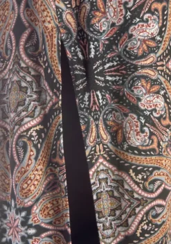 Damenshirts|Beachtime Longtop Braun-Bedruckt, Schwarz