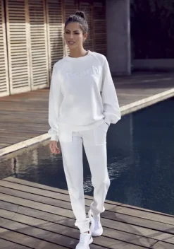 Relaxhosen|Bench. Loungehose Cream-Weis