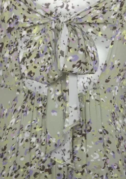 Strandmode|LASCANA Maxikleid Grun-Lila-Bedruckt