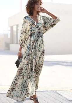 Maxikleider|Buffalo Maxikleid Bedruckt