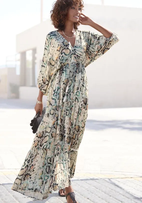 Maxikleider|Buffalo Maxikleid Bedruckt