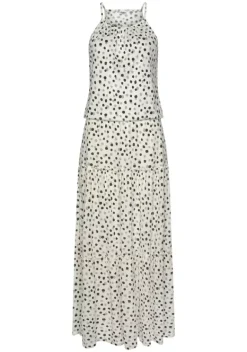 Maxikleider|Buffalo Maxikleid Weis-Bedruckt