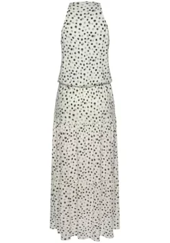 Maxikleider|Buffalo Maxikleid Weis-Bedruckt
