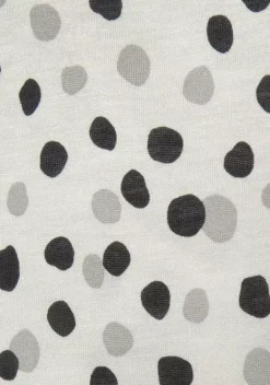 Maxikleider|Buffalo Maxikleid Weis-Bedruckt