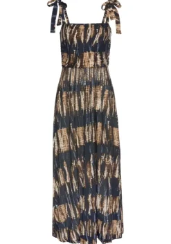 Maxikleider|Buffalo Maxikleid Marine-Bedruckt