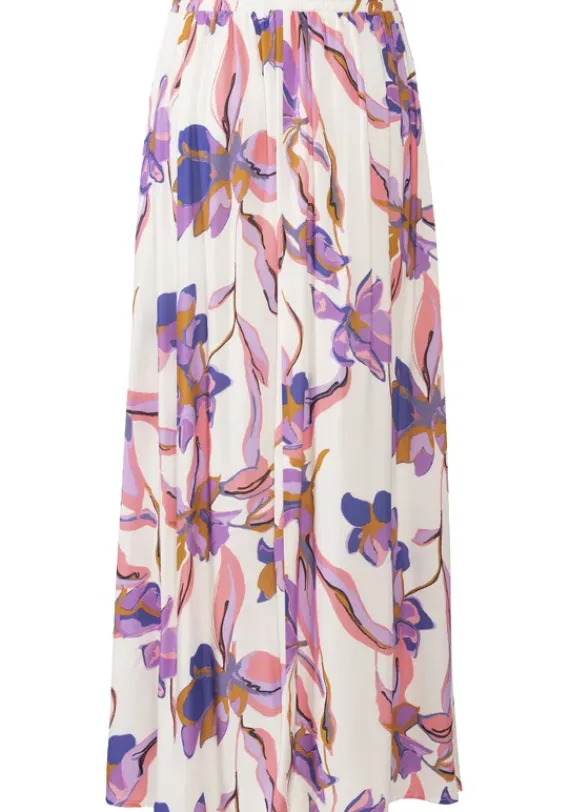 Rocke|LASCANA Maxirock Creme-Flieder-Rose Bedruckt