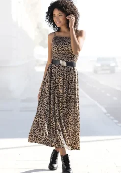 Strandkleider|Buffalo Midikleid Leo-Bedruckt