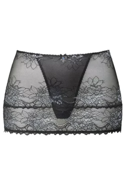 Rocke|JETTE Minirock"Stringrock" Schwarz-Blau