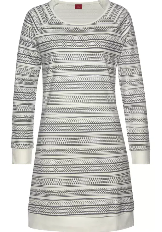 Nachhaltige Nachtwasche|s.Oliver Nachthemd Ecru