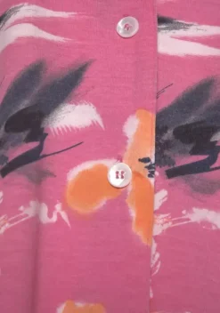 Nachhaltige Nachtwasche|s.Oliver Nachthemd Pink-Allover-Bedruckt