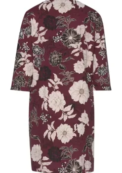Nachhaltige Nachtwasche|s.Oliver Nachthemd Bordeaux-Geblumt-Mehrfarbig