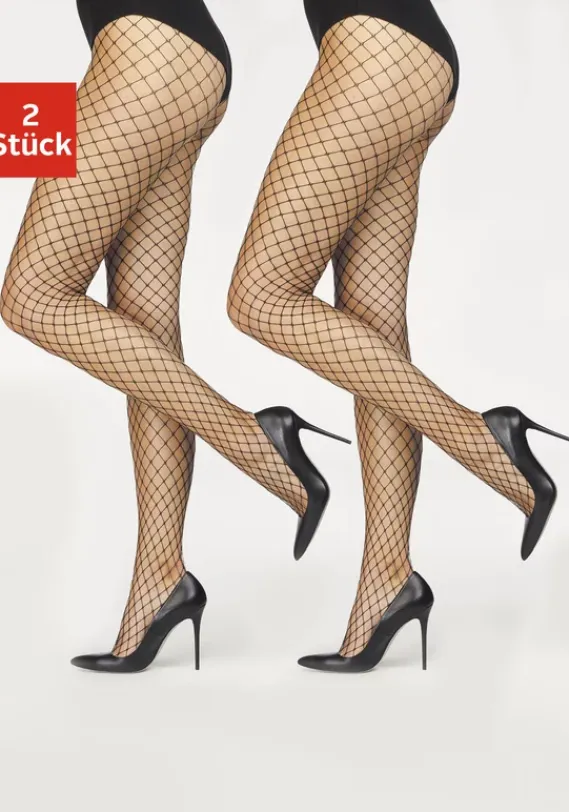 Strumpfhosen|Buffalo Netzstrumpfhose Schwarz