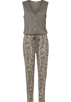 Overalls|Buffalo Overall Khaki-Sand Bedruckt