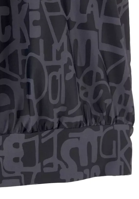 Tankinis|Venice Beach Oversize-Tankini Schwarz-Grau