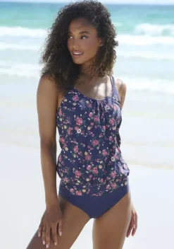 Tankinis|LASCANA Oversize-Tankini"Anika" Marine Bedruckt