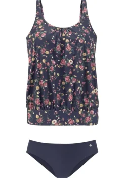 Tankinis|LASCANA Oversize-Tankini"Anika" Marine Bedruckt