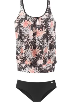 Nachhaltige Bademode|Buffalo Oversize-Tankini"Branda" Braun-Apricot