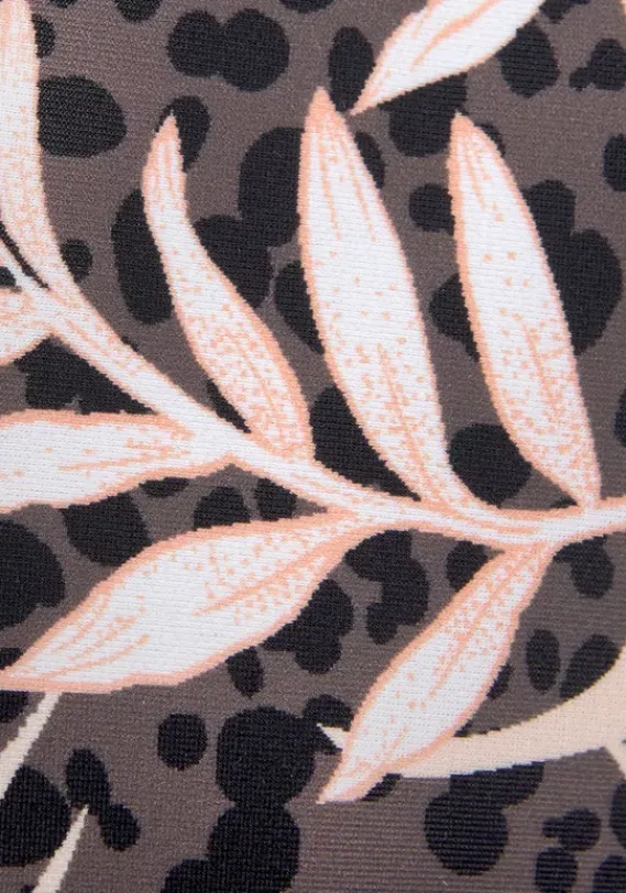 Nachhaltige Bademode|Buffalo Oversize-Tankini"Branda" Braun-Apricot