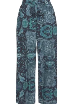 Lange Hosen|Vivance Palazzohose Blau-Bedruckt