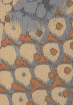 Lange Hosen|Buffalo Palazzohose Orange-Blau-Bedruckt