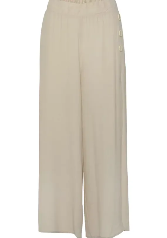 Lange Hosen|LASCANA Palazzohose Sand