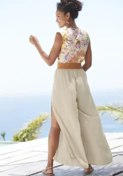 Lange Hosen|LASCANA Palazzohose Sand