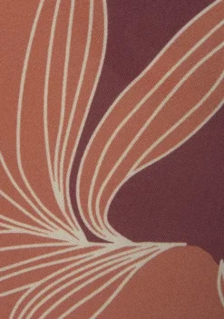 Lange Hosen|LASCANA Palazzohose Orange-Aubergine Bedruckt