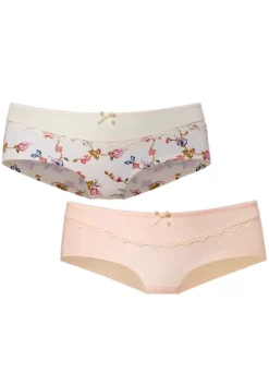Nachhaltige Dessous & Wasche|petite fleur Panty Puder+Puder-Bedruckt