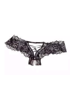Pantys|petite fleur gold Panty-Ouvert Schwarz