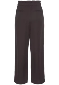 Lange Hosen|LASCANA Paperbag-Hose Aubergine-Washed