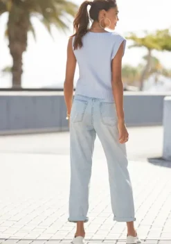 Pullover|Buffalo Pullunder Hellblau