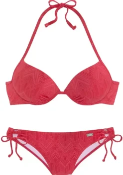 Push-Up-Bikinis|Buffalo Push-Up-Bikini"Romance" Rot
