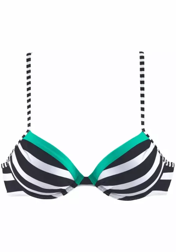 Push-Up-Bikinis|KangaROOS Push-Up-Bikini-Top"Anita" Schwarz-Weis