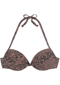 Push-Up-Bikinis|LASCANA Push-Up-Bikini-Top"Asha" Braun-Schwarz