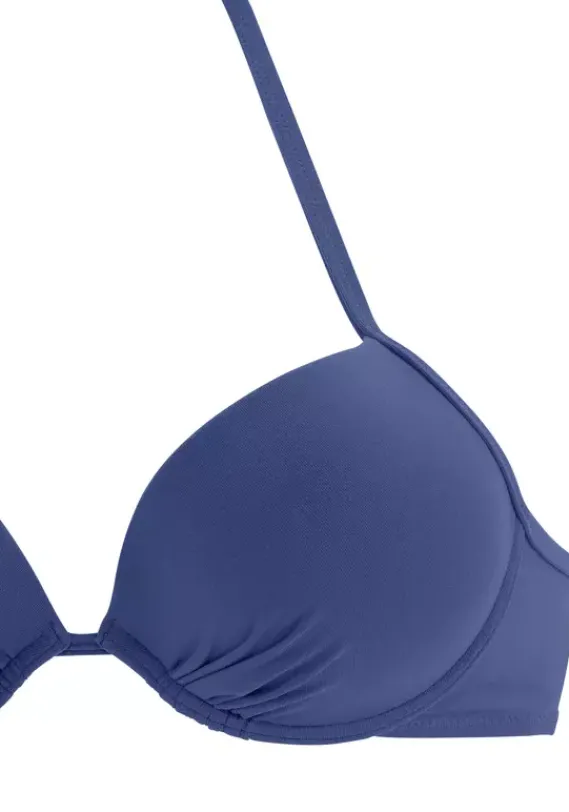 Push-Up-Bikinis|Buffalo Push-Up-Bikini-Top"Happy" Blau