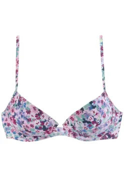 Push-Up-Bikinis|s.Oliver Push-Up-Bikini-Top"Scatter" Lila-Bedruckt