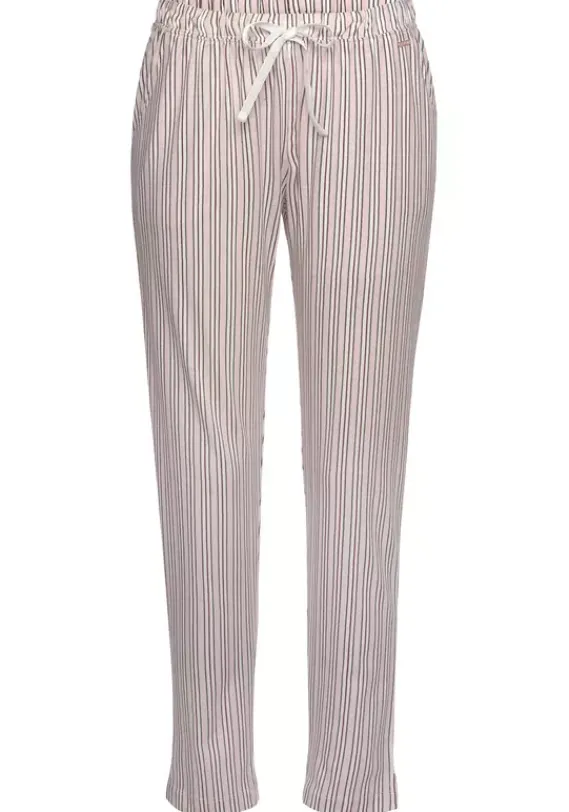 Nachhaltige Nachtwasche|s.Oliver Pyjamahose Blassrosa-Gestreift
