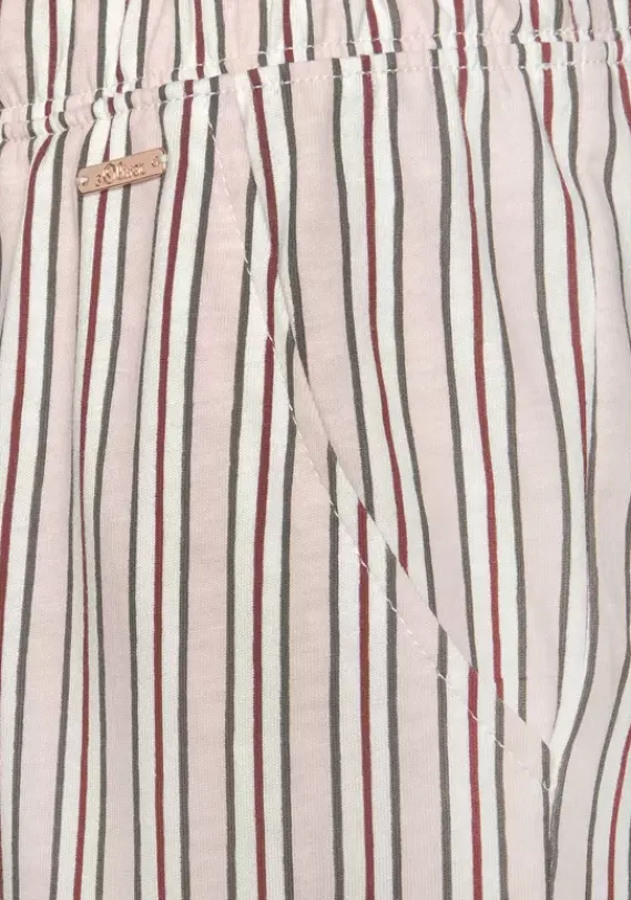 Nachhaltige Nachtwasche|s.Oliver Pyjamahose Blassrosa-Gestreift