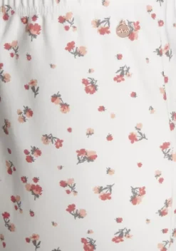 Nachhaltige Nachtwasche|s.Oliver Pyjamahose Ecru-Geblumt