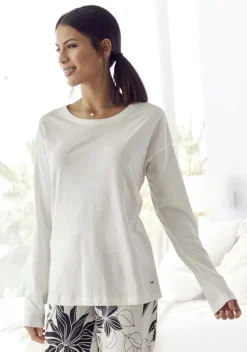 LASCANA Nachhaltige Nachtwasche<Pyjamaoberteil