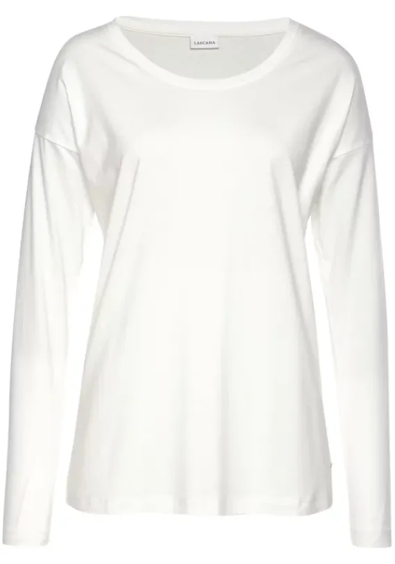 LASCANA Nachhaltige Nachtwasche<Pyjamaoberteil