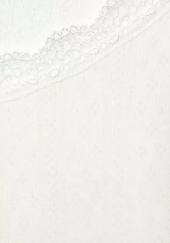 Nachhaltige Nachtwasche|s.Oliver Pyjamaoberteil Ecru