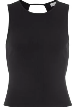 Damenshirts|LASCANA Ripptanktop Schwarz